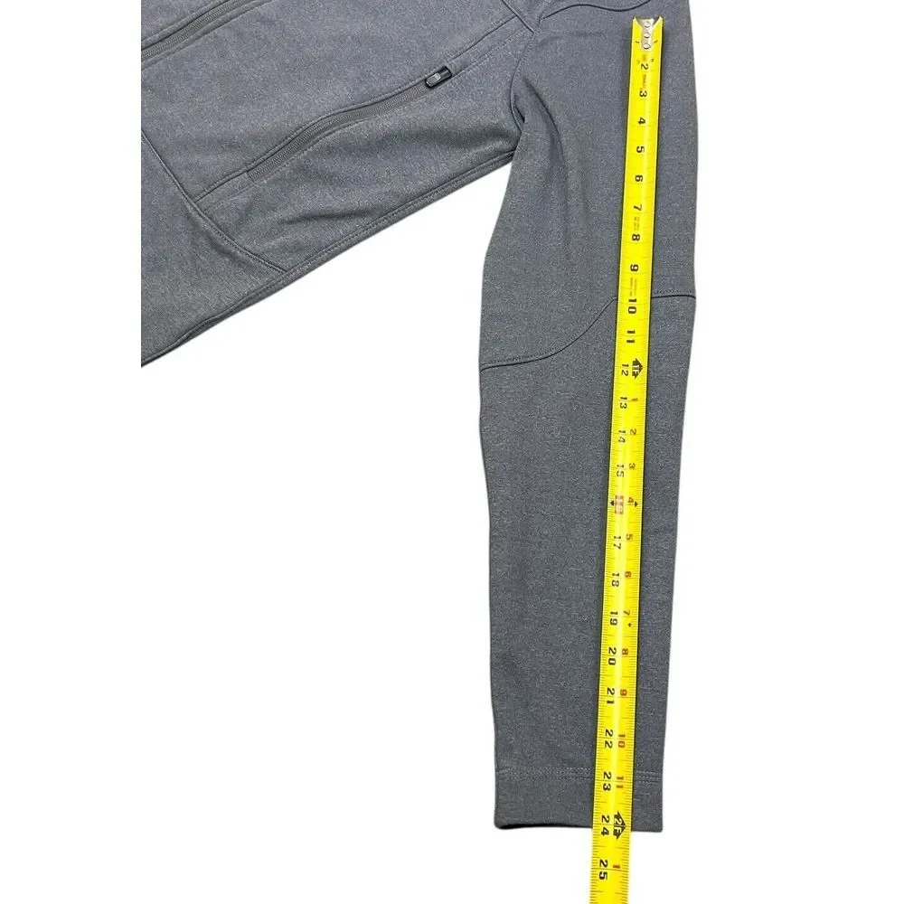 Burton AK Full Zip Jacket Gray Size Small Fleece Lined Lightweight Small Flaw‎